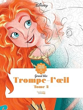 81lXn1TBQ1L._SY385 Disney Libro De Colorear Descubre El Misterio Trompe l'oeil- 36 Dibujos