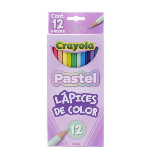 515ftw-1214006748 Crayola Lápices De Color Pastel 12 Colores