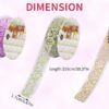 757c257e-7522-4f45-8def-bb0e05cb153c.__CR0,28,1650,1021_PT0_SX970_V1___ Juego de 10 Rollos de Cinta Washi con Patrón de Encaje con Purpurina