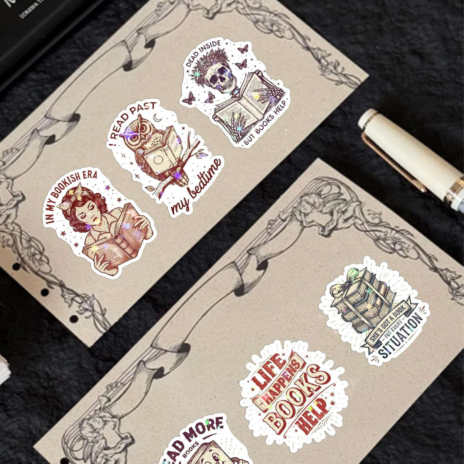 81BYIOjDjkL._AC_SL1500_ Paquete 300+ Stickers Para libros, Kindle, Botella De Agua, Laptop - Vinilo impermeable