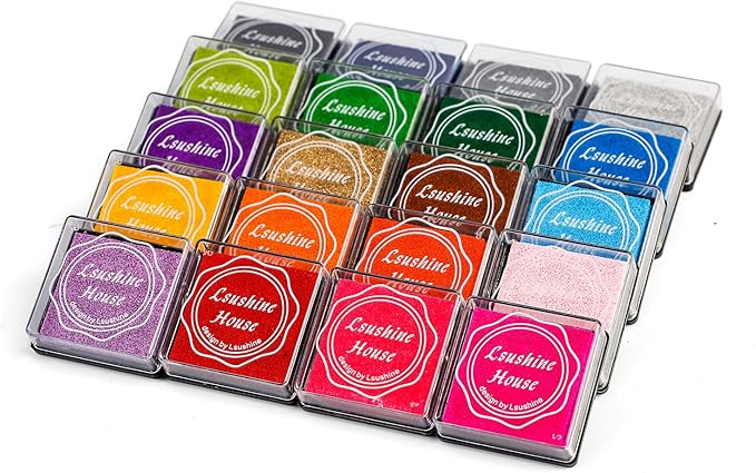 81G1+F7i-LL._AC_SX679_ Almohadillas de Tinta para Manualidades 20 Colores