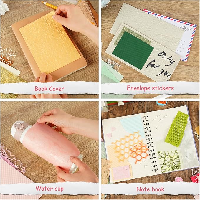 81LqnB71xYL._AC_SX679_ Set Surtido De 160 Hojas Papel texturizado y Tela De Malla, 10 Esquemas De Color