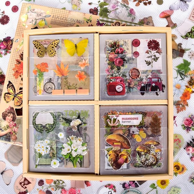 Set 510 Stickers Florales