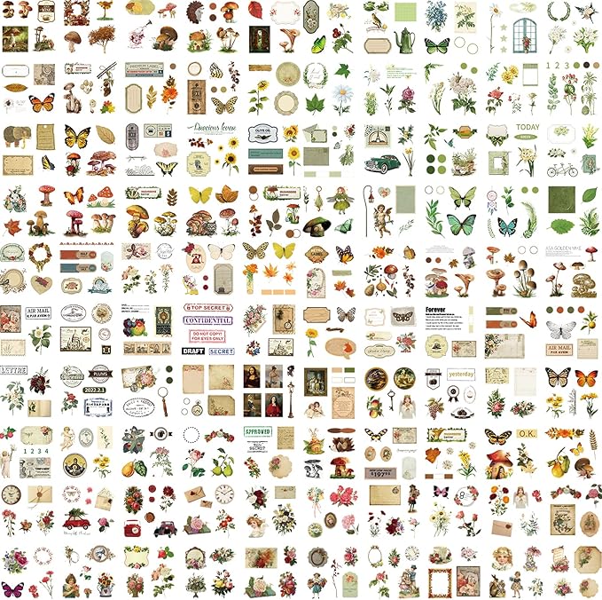 81QFy85iLKL._AC_SX679_ Set 510 Stickers Florales
