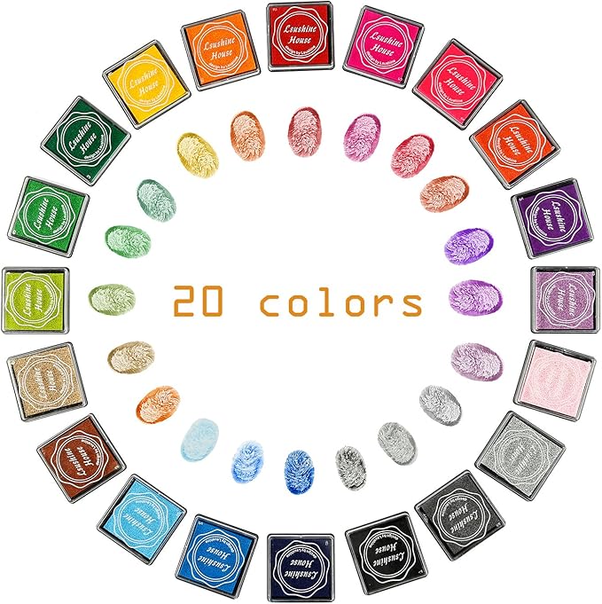 Almohadillas de Tinta para Manualidades 20 Colores