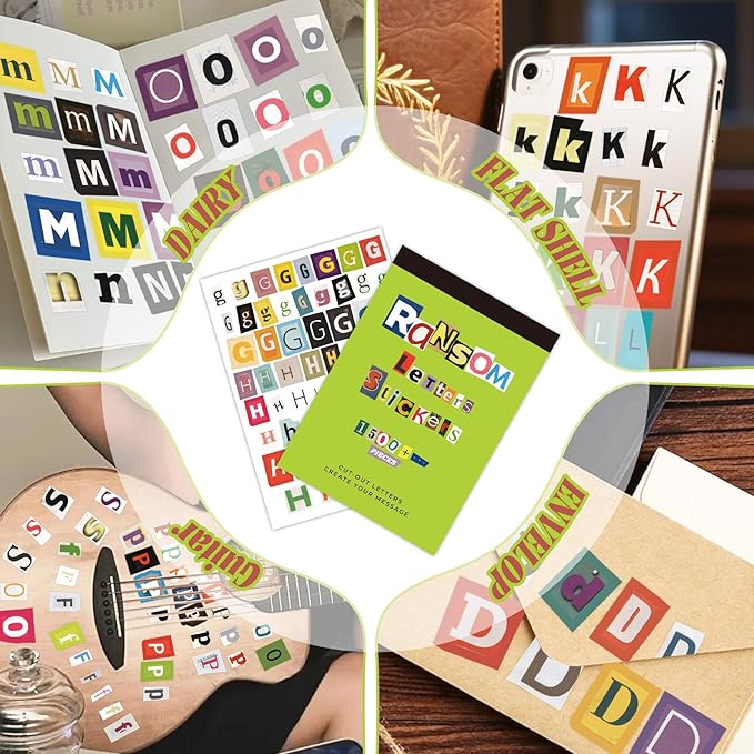 81nL3n1suoL._AC_SX679_ Libro De 1500 Stickers De Letras