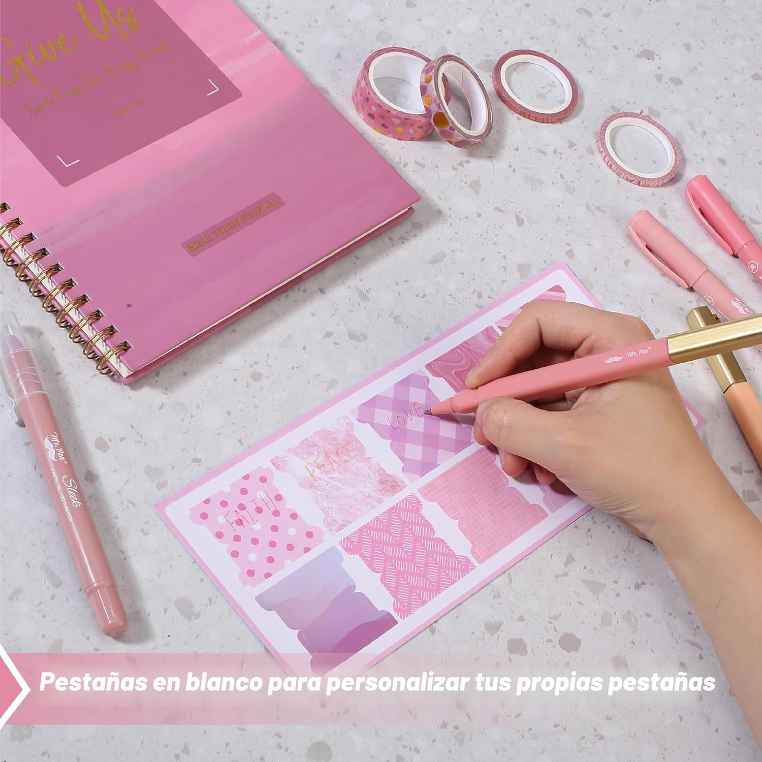 Mr. Pen Kit De Diario De Biblia, Resaltadores y Bolígrafos