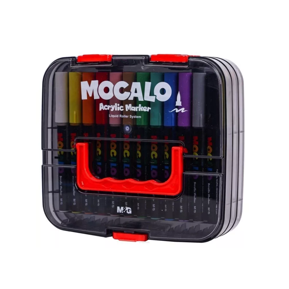 M&G Marcadores Acrílicos Mocalo 24 Colores Punta Pincel