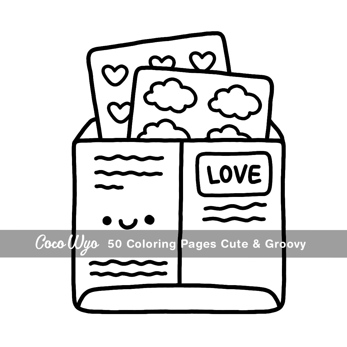 Version 1.0.0 Libro Colorear Cute & Groovy - Coco Wyo(Original)