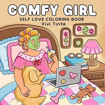 71aSvRJEYEL._SY342_ Libro Colorear Comfy Girl Vivi Tinta(Original)