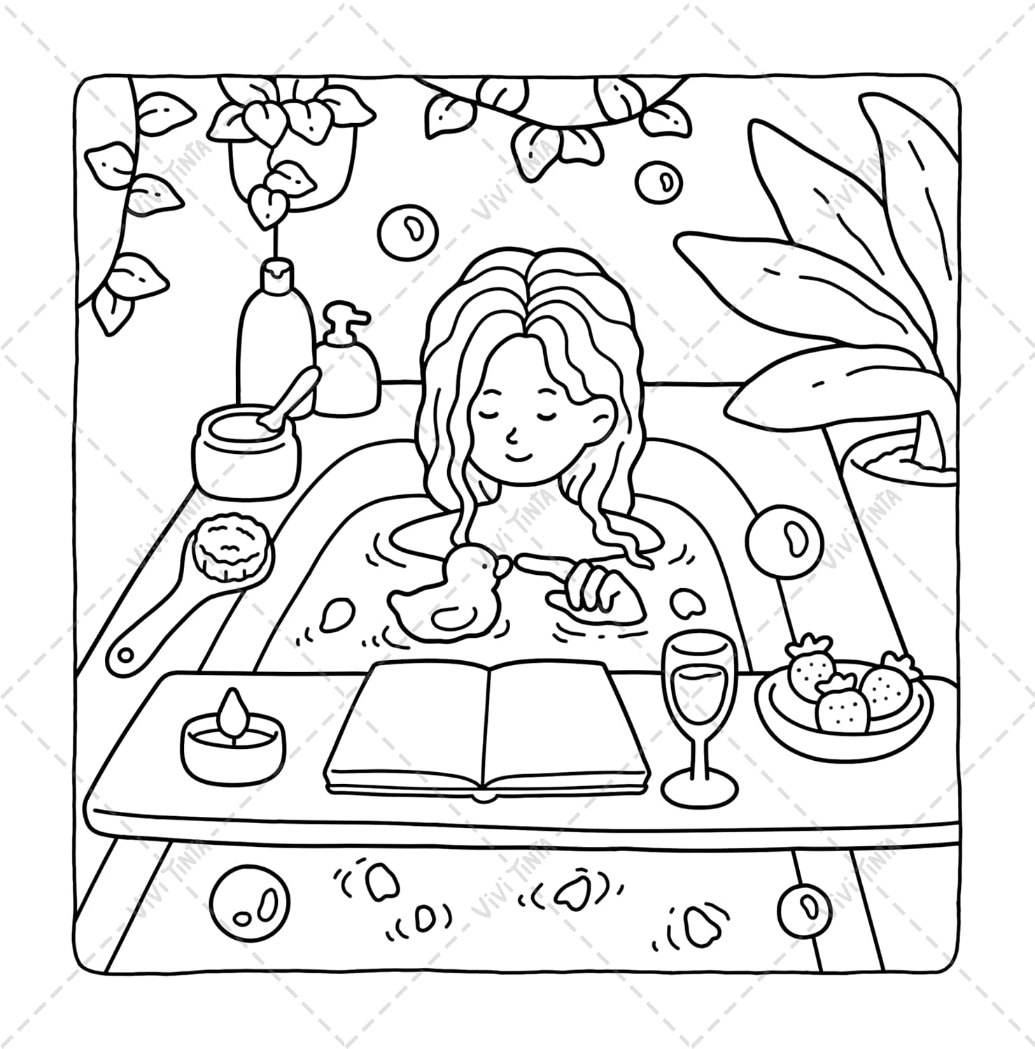 81g6l5hGovL._SL1500_ Libro Colorear Comfy Girl Vivi Tinta(Original)