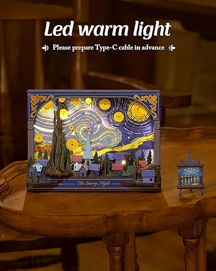 81jNbqJplJL._AC_SX425_ Armable Temática Noche Estrellada Van Gogh