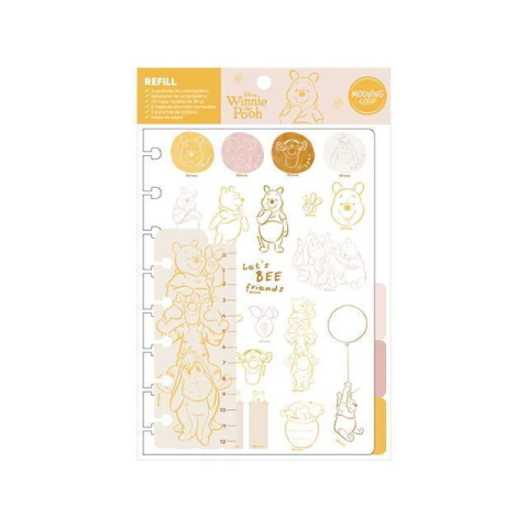 Mooving Refill A5 Para Cuaderno De Discos Tematica Winnie Pooh