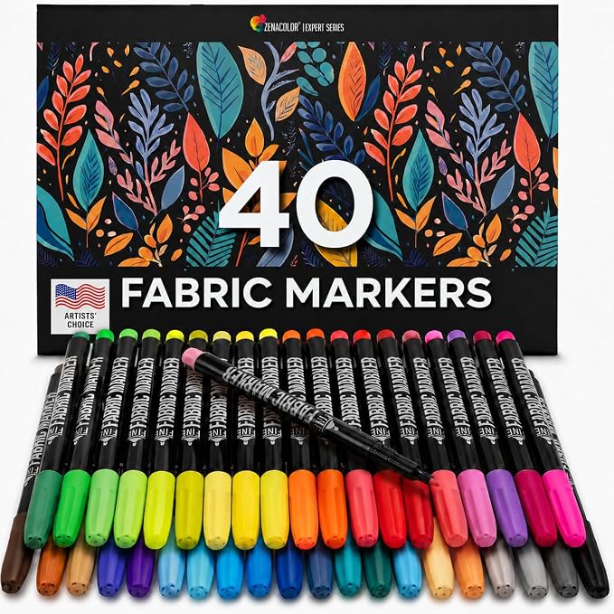 Marcadores Para Tela 40 Colores
