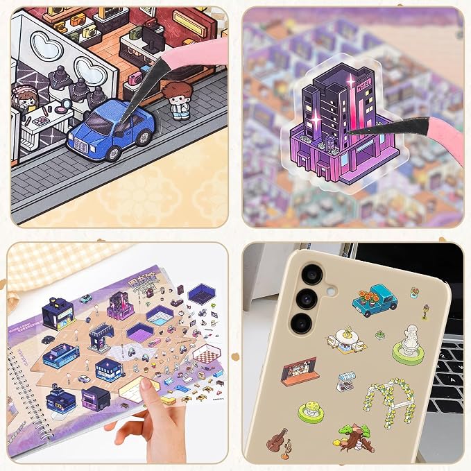 81DNZWple1L._AC_SX679_ Libro Stickers Isometricas Gran Tamaño