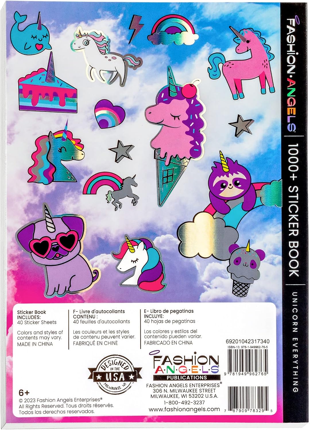 81kyTTuww3L._AC_SL1500_ Libro Stickers Unicornios +1000