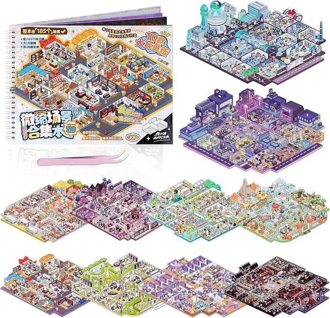 91-jUNBIyFL._AC_SX679_ Libro Stickers Isometricas Gran Tamaño