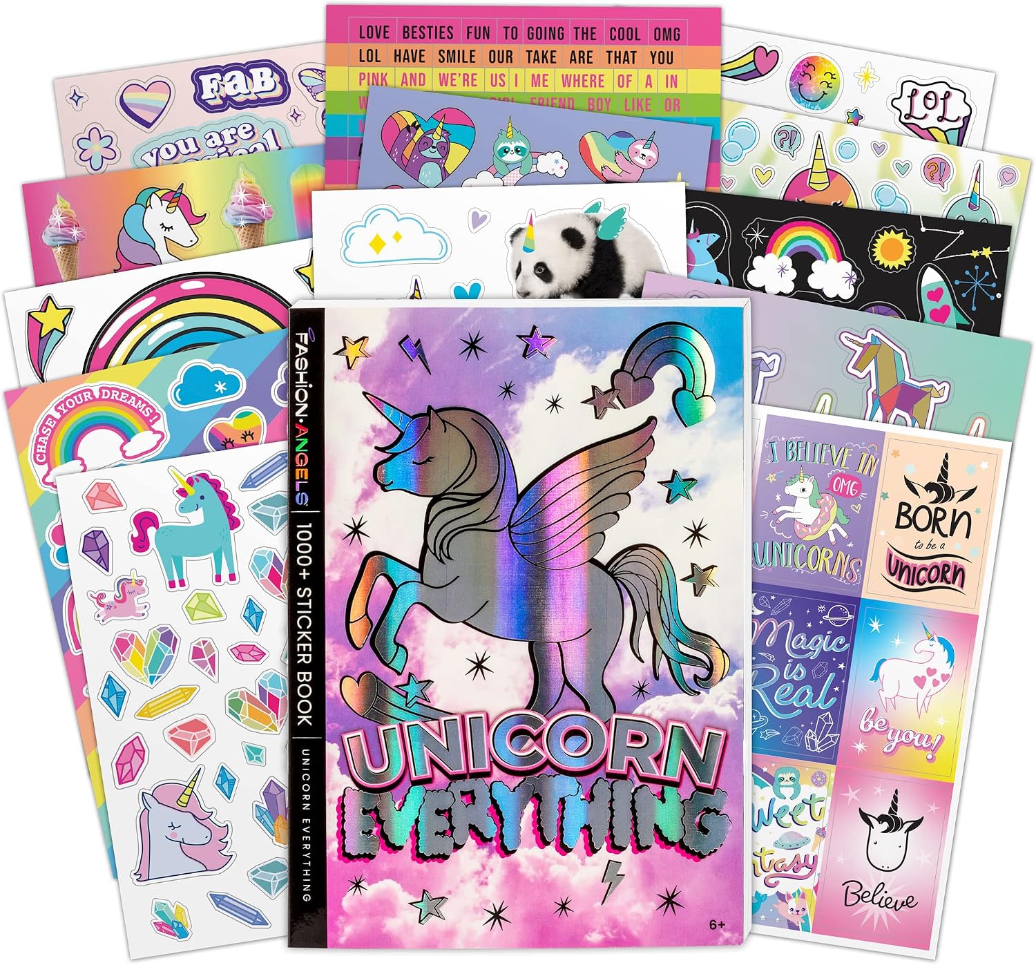 911Frw66KVL._AC_SL1500_ Libro Stickers Unicornios +1000