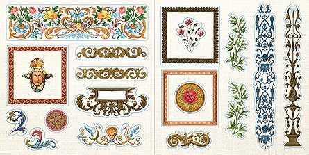 917r00pLdUL._SX445_ Ephemera! Libro De Stickers +580 Stickers