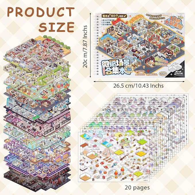 91IjYSnv32L._AC_SX679_ Libro Stickers Isometricas Gran Tamaño