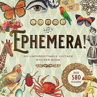 Ephemera! Libro De Stickers +580 Stickers
