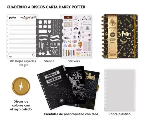 D_NQ_NP_2X_945730-MLU70510240167_072023-F Mooving Cuaderno Discos A5 Harry Potter A5