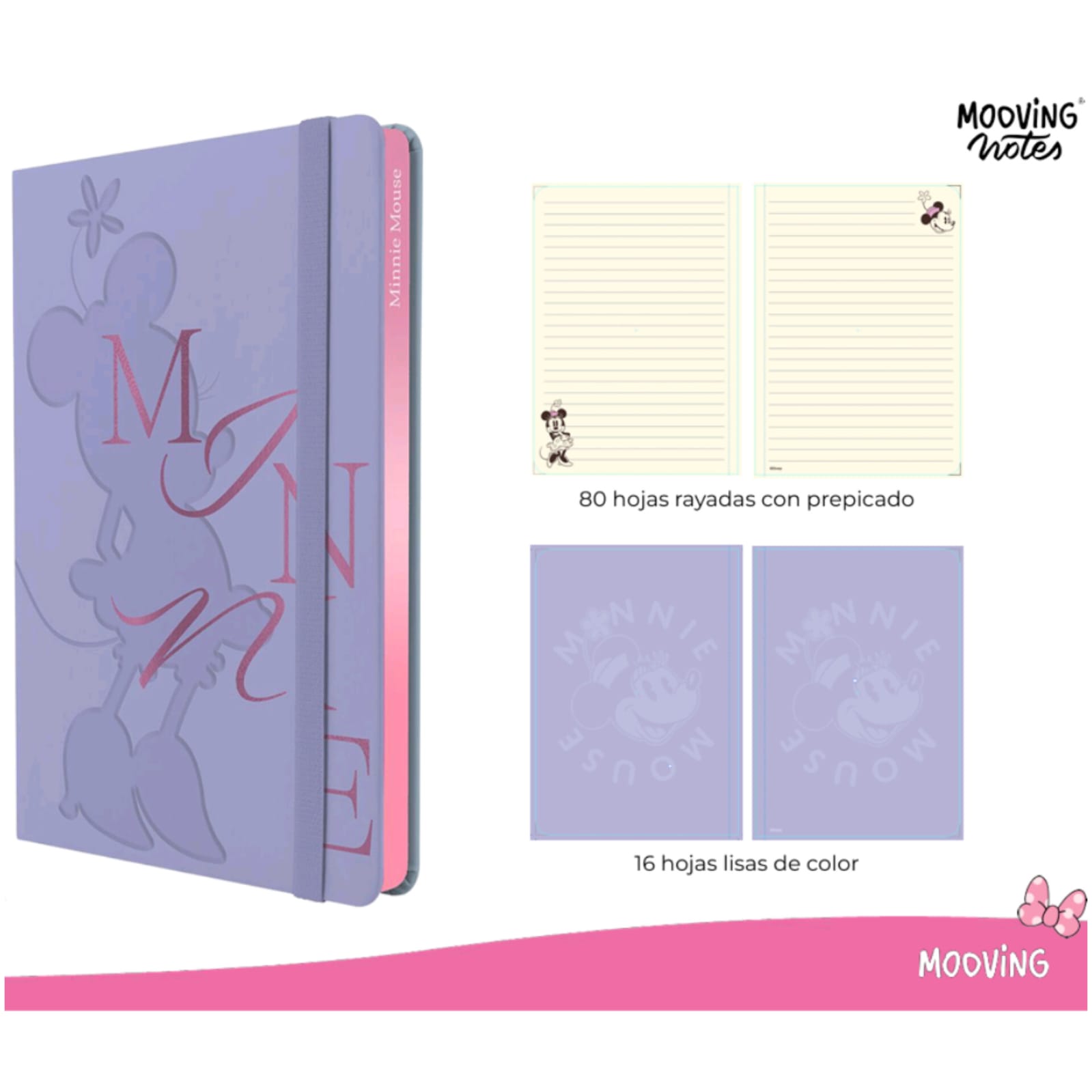 WhatsApp Image 2026-07-23 at 5.00.24 PM (1) Mooving Libreta Hojas Rayadas 90gr Minnie Mouse A5