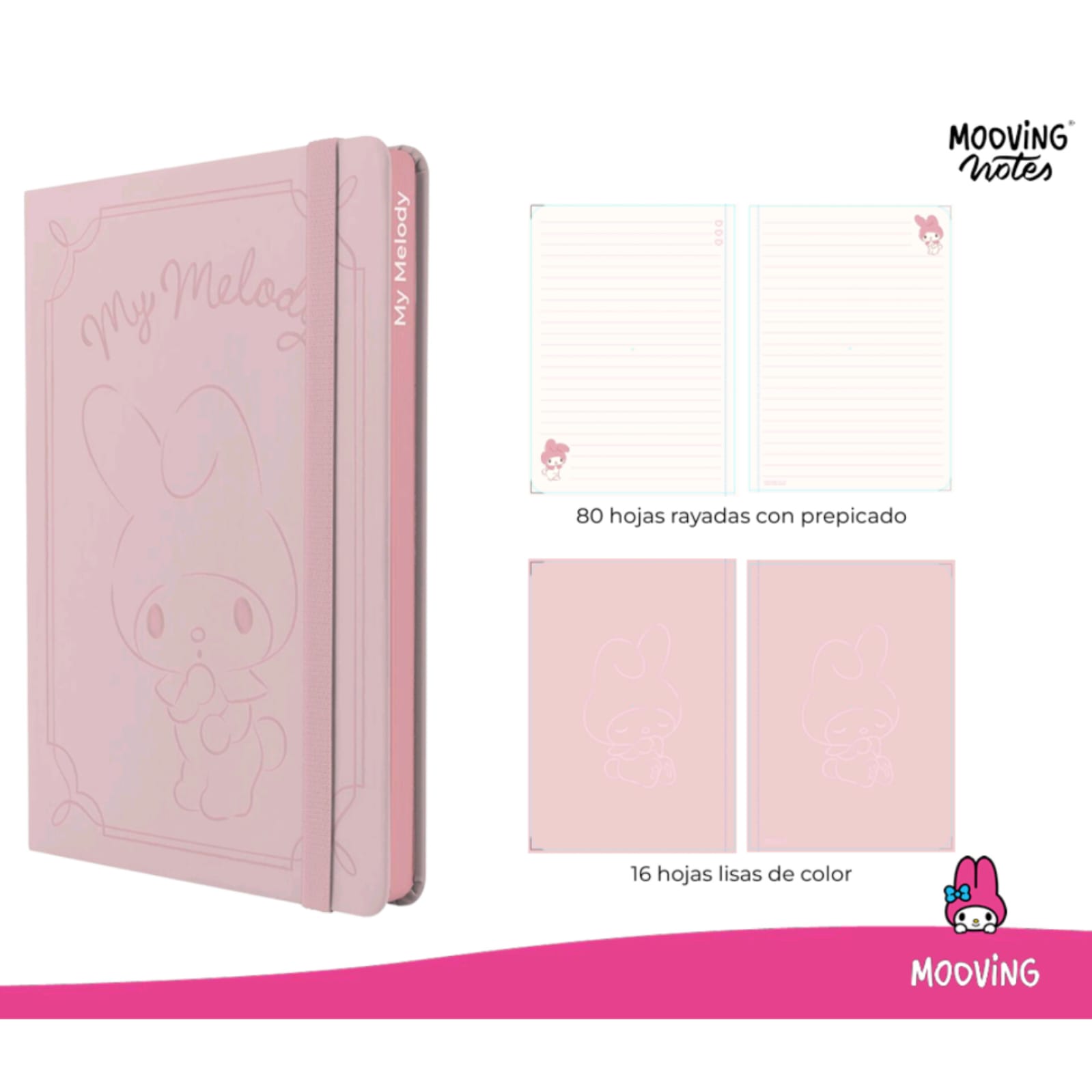 WhatsApp Image 2026-07-23 at 5.00.24 PM Mooving Libreta Hojas Rayadas 90gr My Melody A5