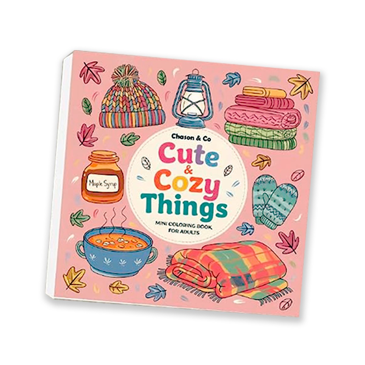 Mini Libro De Colorear Cute Cozy Things Hojas 180gr (7.6x7.6cm)