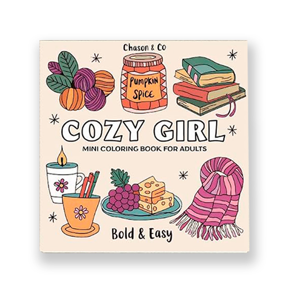 WhatsApp Image 2026-07-29 at 3.36.11 PM (4) Mini Libro De Colorear Cozy Girl Things Hojas 180gr (7.6x7.6cm)