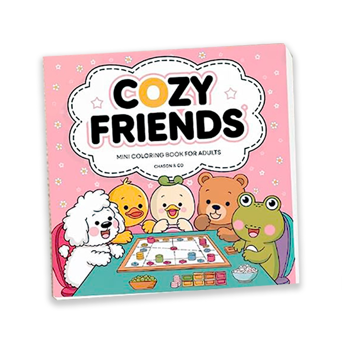 WhatsApp Image 2026-07-29 at 3.36.11 PM (5) Mini Libro De Colorear Cozy Friends Things Hojas 180gr (7.6x7.6cm)