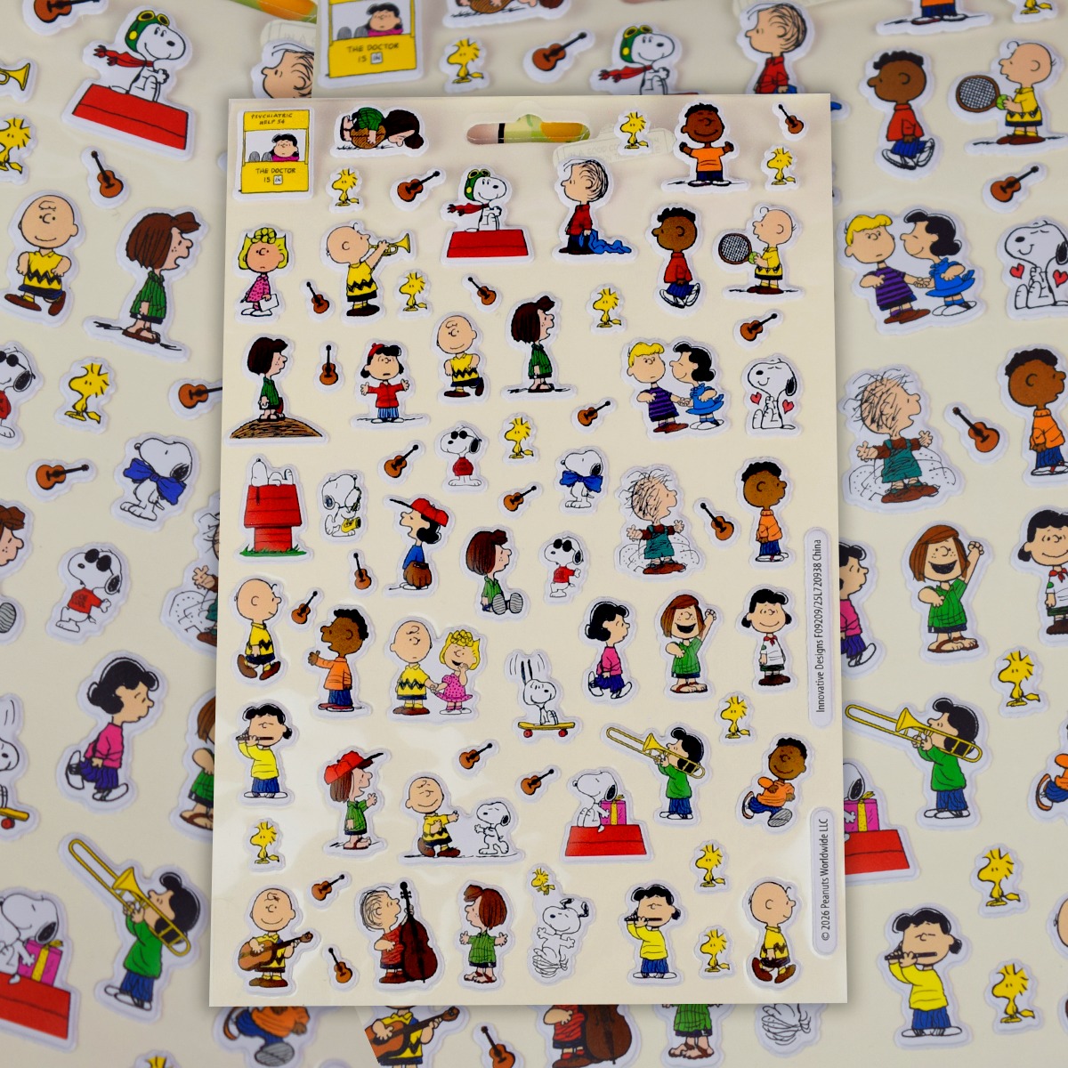Stickers Snoopy +300(Incluye stickers infladas)