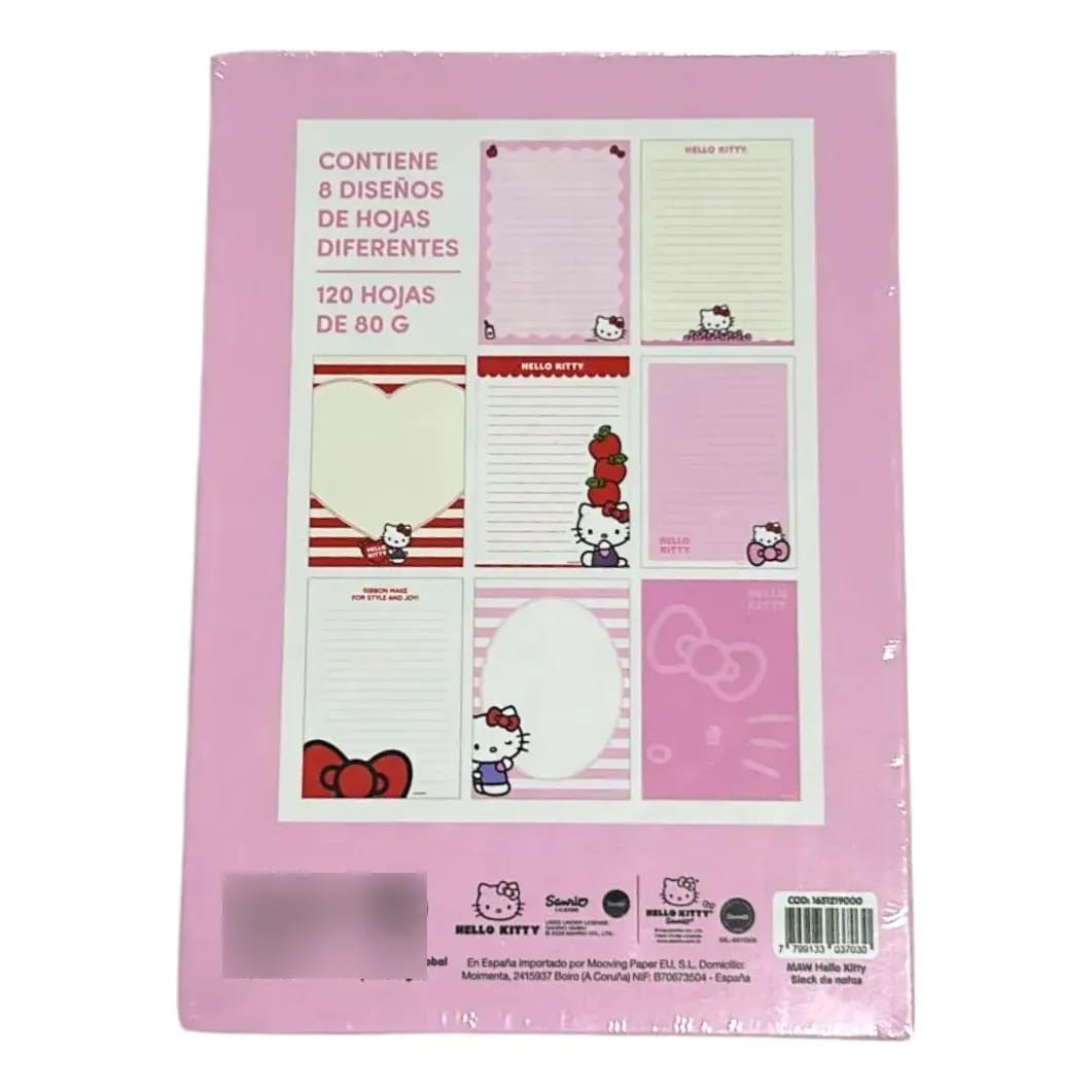 Mooving Bloc De Notas Hello Kitty