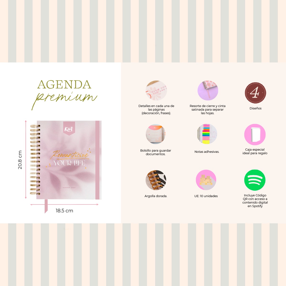 Kiut Agenda Premium 2027 Diseño 2