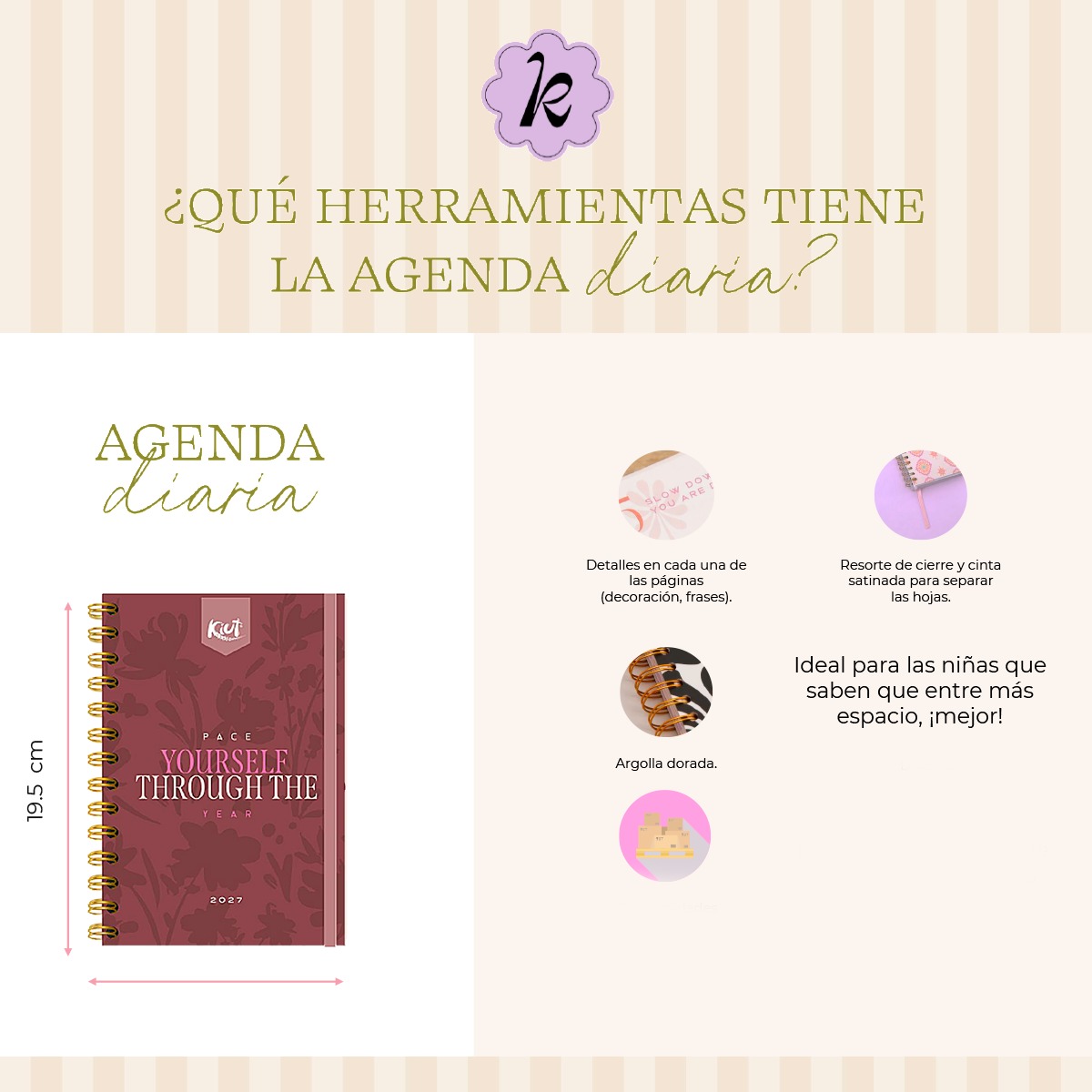 Kiut Agenda Diaria 2027 Diseño 2