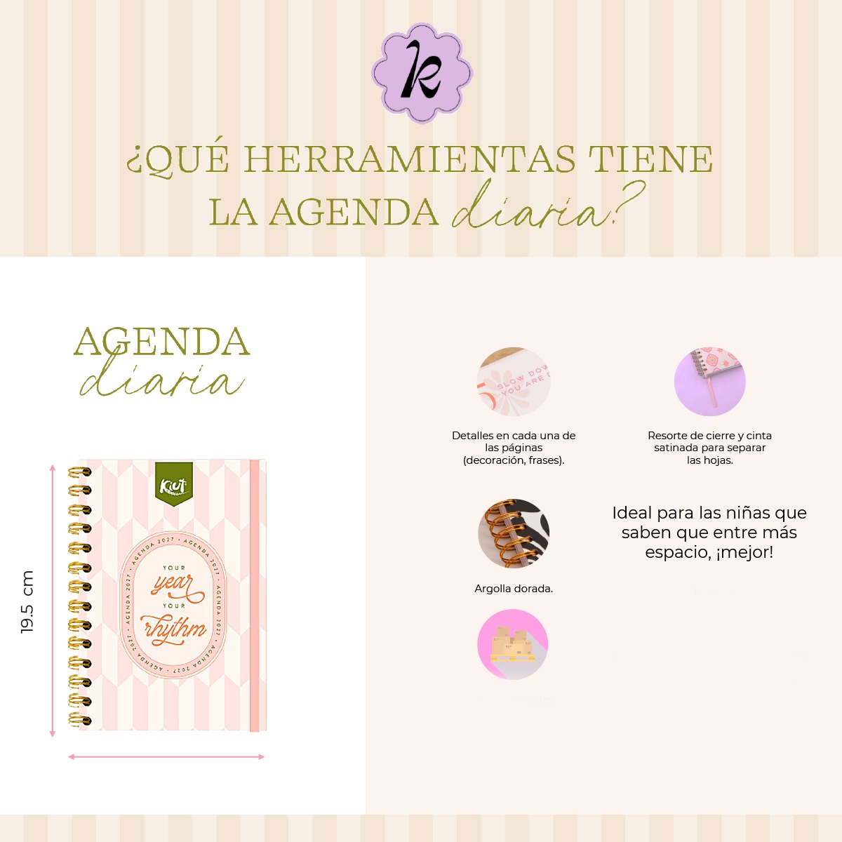 Kiut Agenda Diaria 2027 Diseño 1