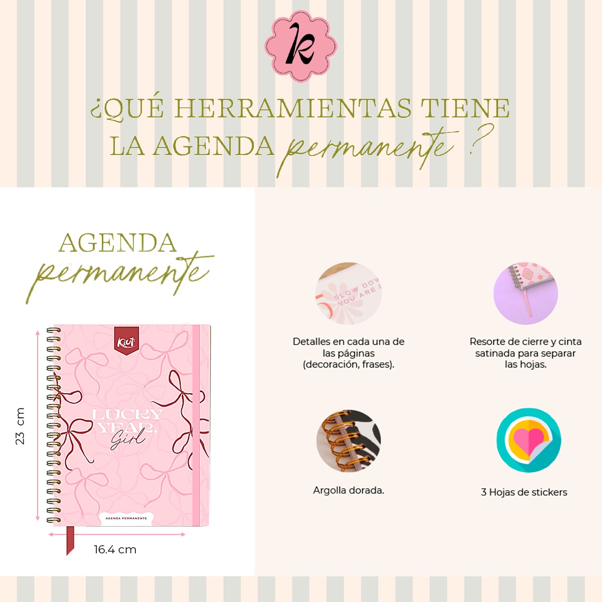 Kiut Agenda Permanente(Sin Fechas) Diseño 2