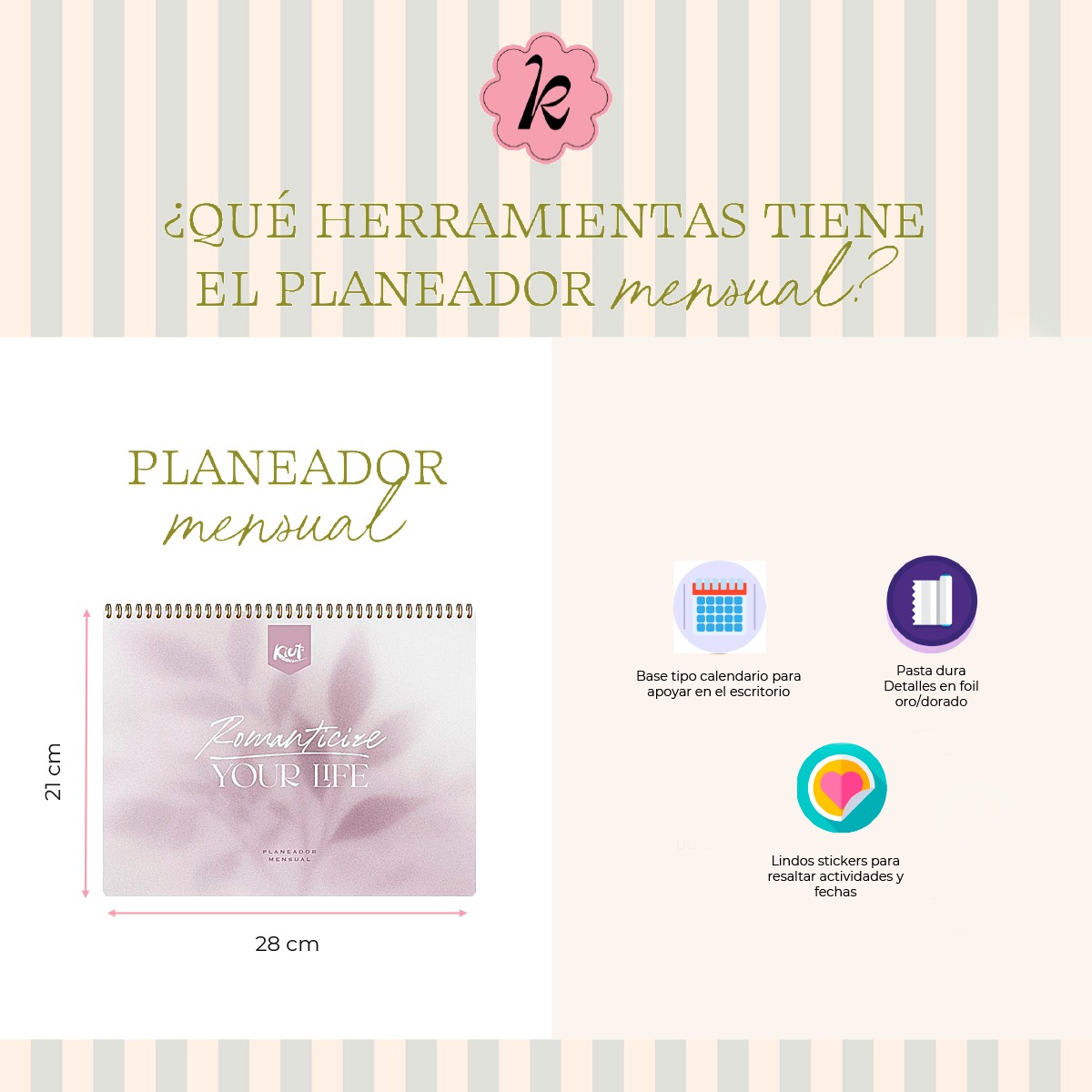 Kiut Planeador Mensual (Sin Fechas) Diseño 2