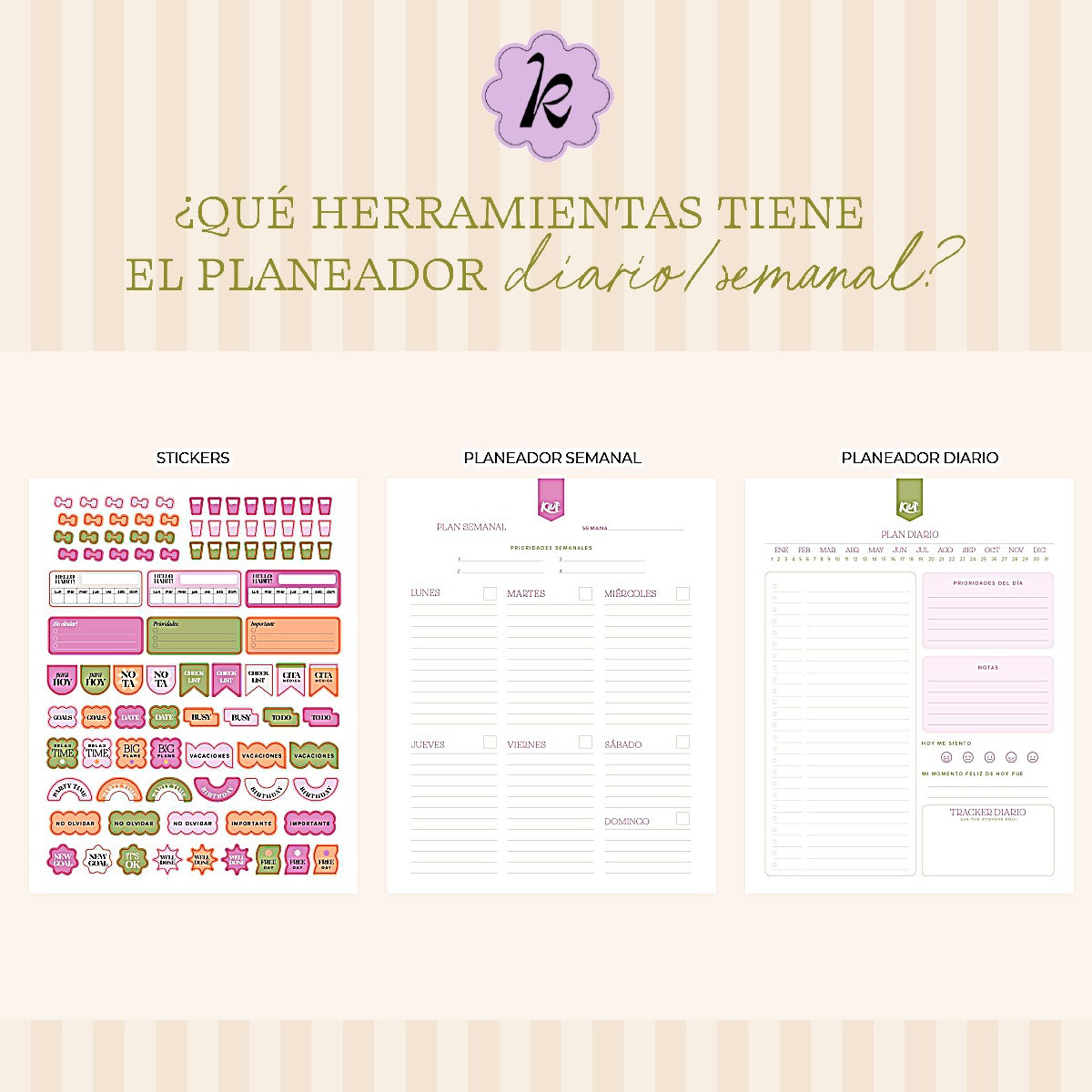 Kiut Planeador Diario Sin Fechas