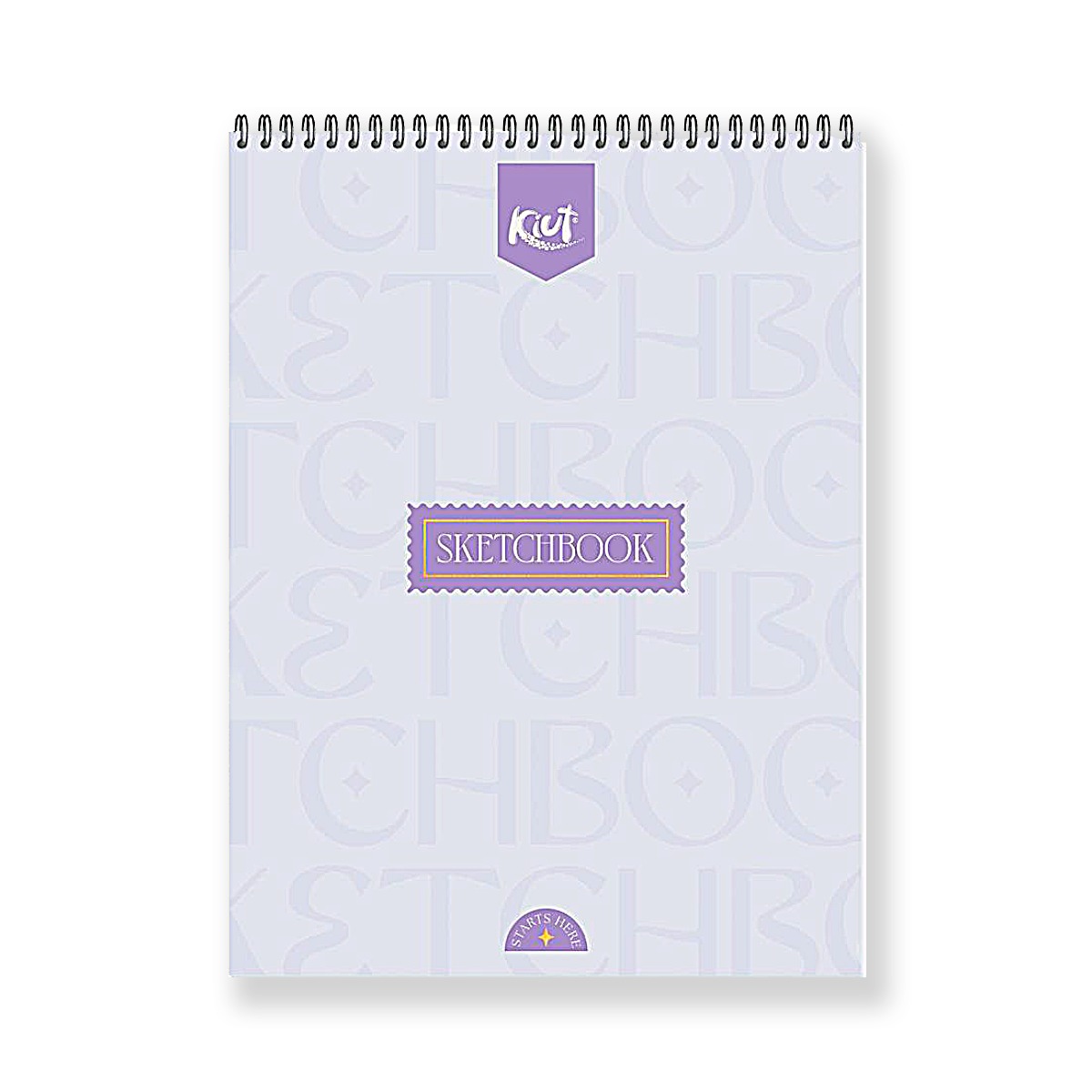 Kiut Sketchbook Mixto Tamaño Carta 50 Hojas Blancas 50 Hojas Punteadas