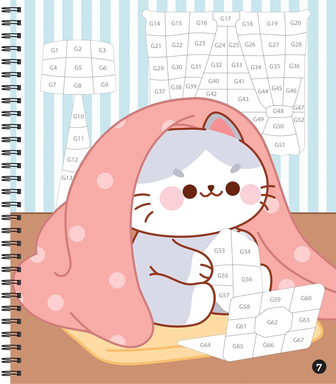 7163pyMvNlL._SL1500_ Libro Stickers Por Número Cozy Cats