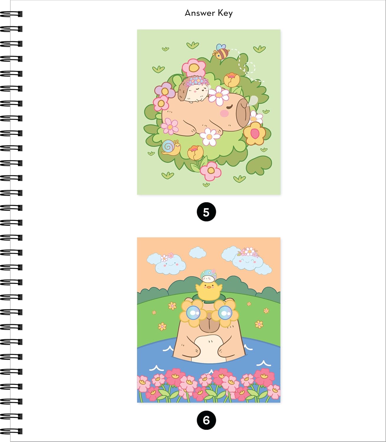 71IBsbT5TKL._SL1500_ Libro Stickers Por Número Cozy Capibara