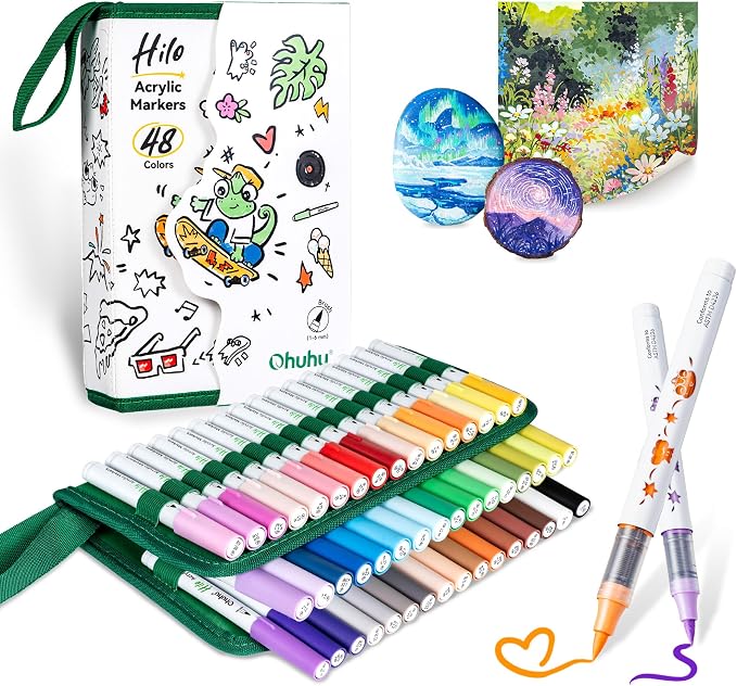 Ohuhu Hilo Marcadores Acrílicos 48 Colores