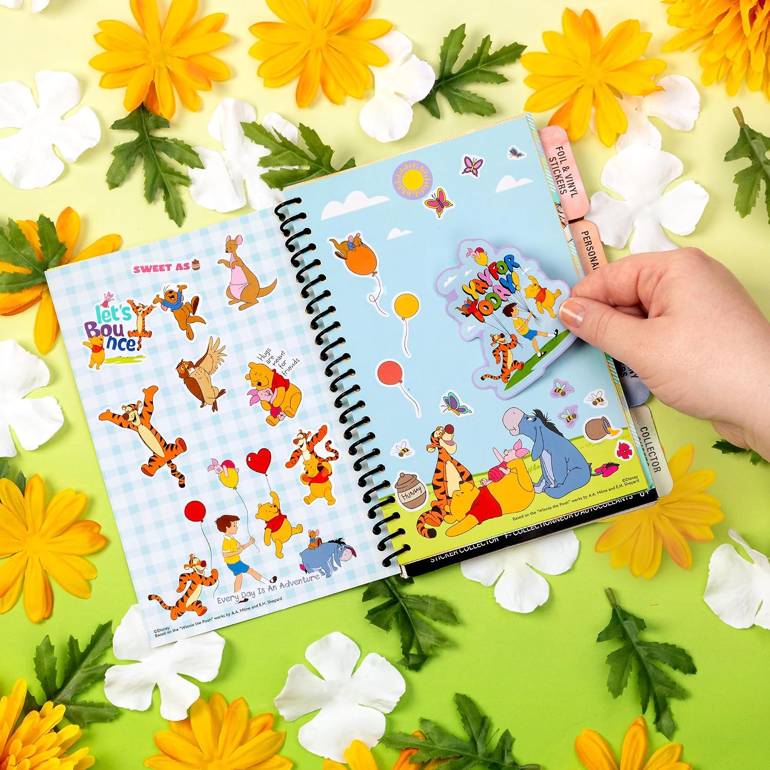 81OPzYy9+NL._AC_SL1500_ Fashion Angels Libro Coleccionador De Stickers +1000 Stickers Winnie The Pooh(Defecto de Transporte Pestañas que sobresalen con arrugas)