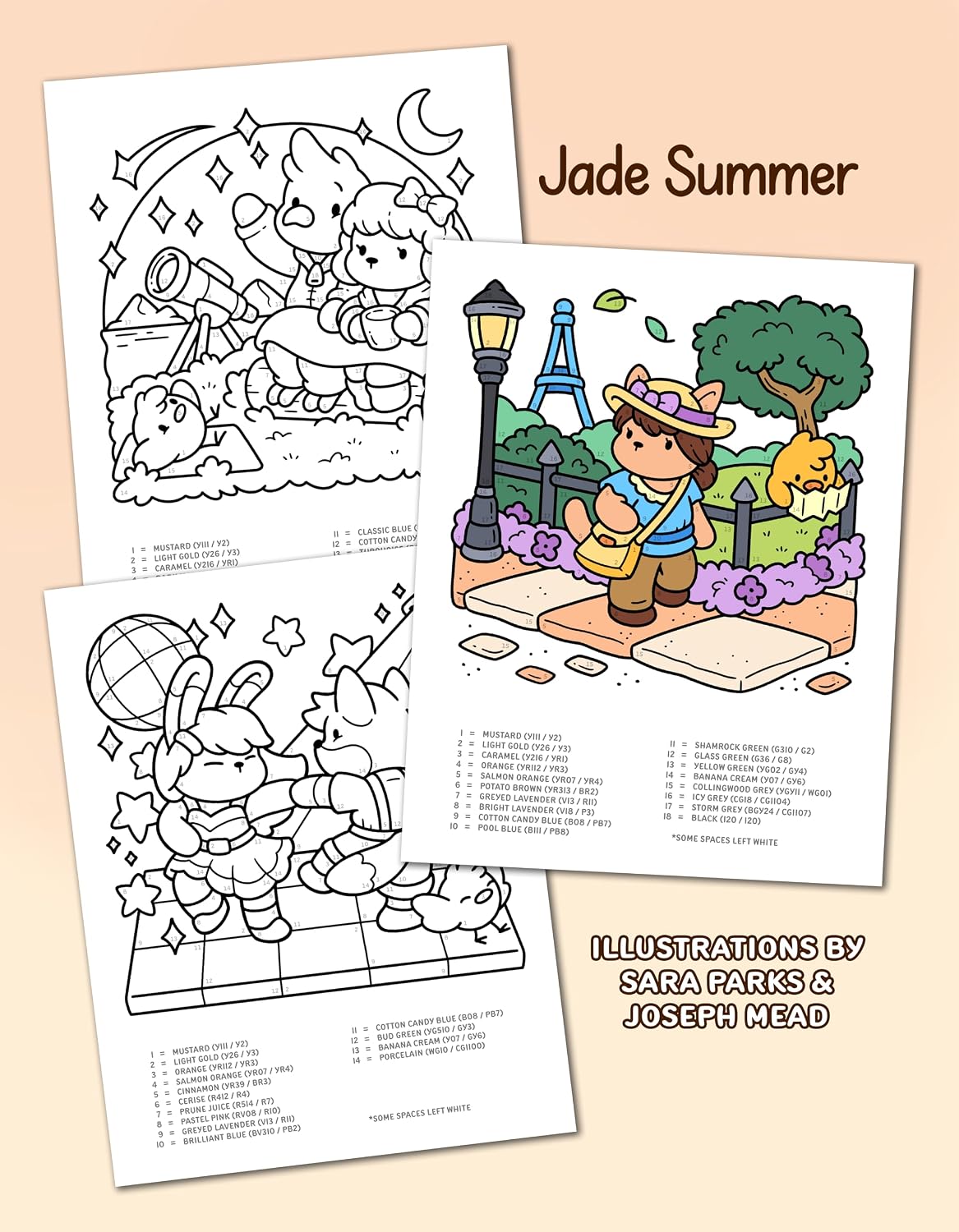 81Z6t9xpxbL._SL1500_ Jade Summer Libro De Colorear Por Número Especial Para Ohuhu