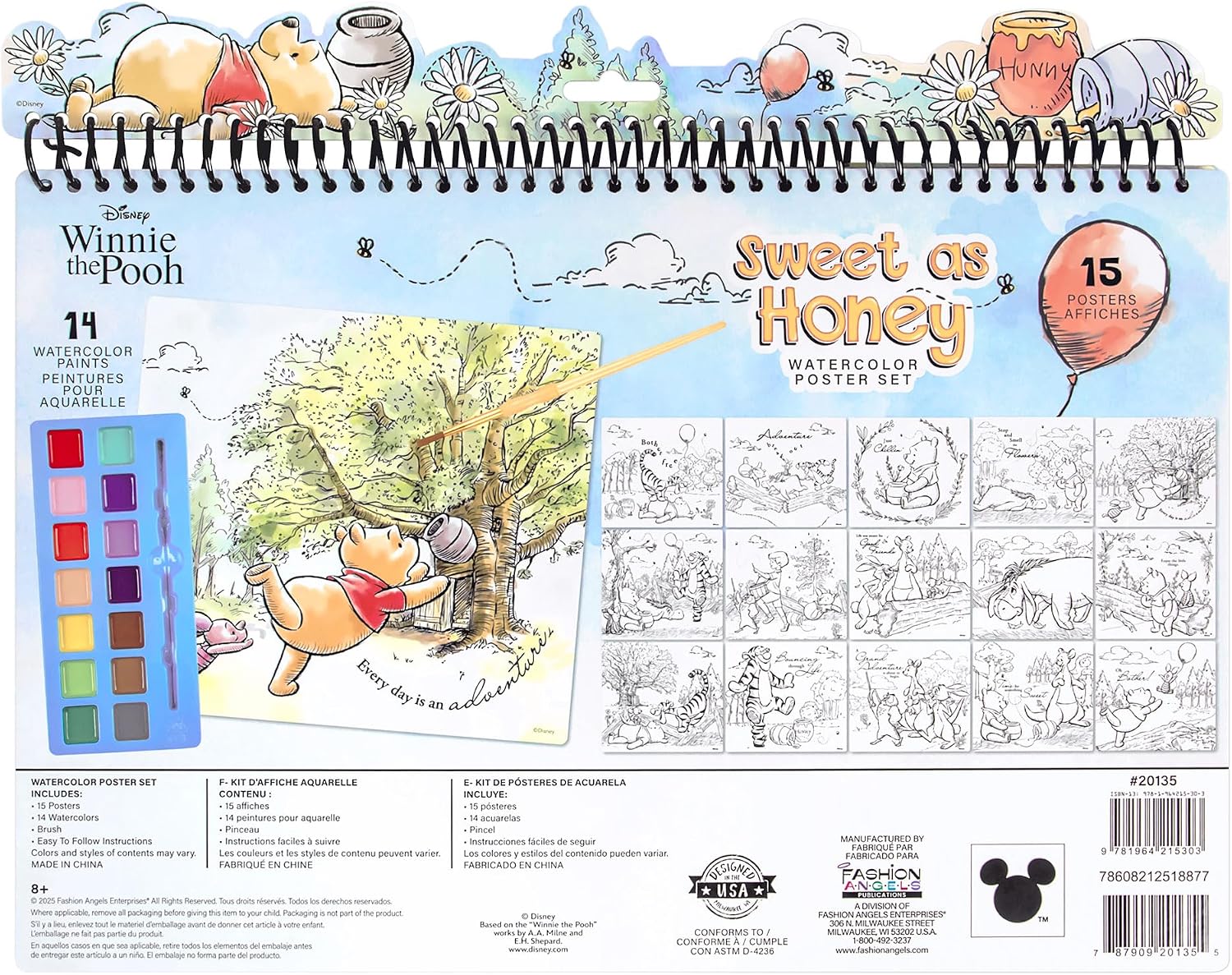 81hQgNTQnnL._AC_SL1500_ Fashion Angels Juego De Acuarela Winnie The Pooh