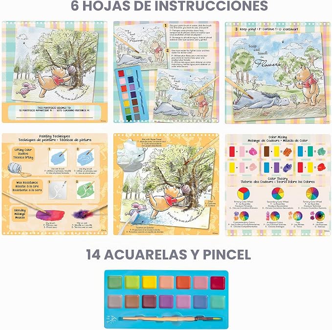 91+aP2U9fcL._AC_SX679_ Fashion Angels Juego De Acuarela Winnie The Pooh