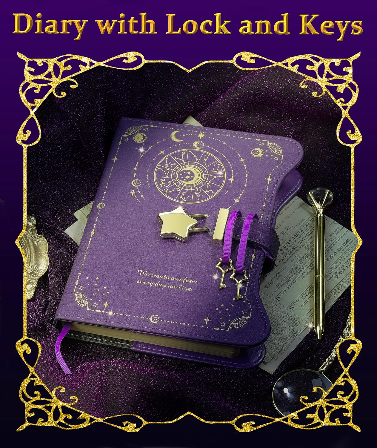 Journal / Diario Con Candado y Llaves 360 Páginas Kraft