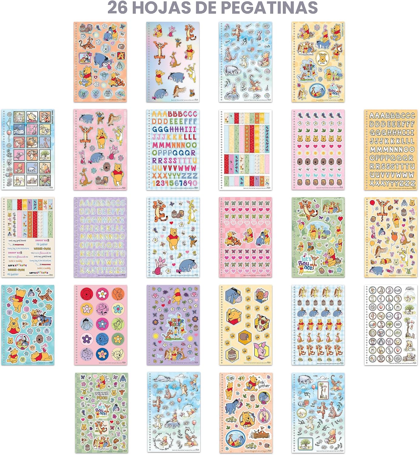 91v1IwOkuaL._AC_SL1500_ Fashion Angels Libro Coleccionador De Stickers +1000 Stickers Winnie The Pooh(Defecto de Transporte Pestañas que sobresalen con arrugas)
