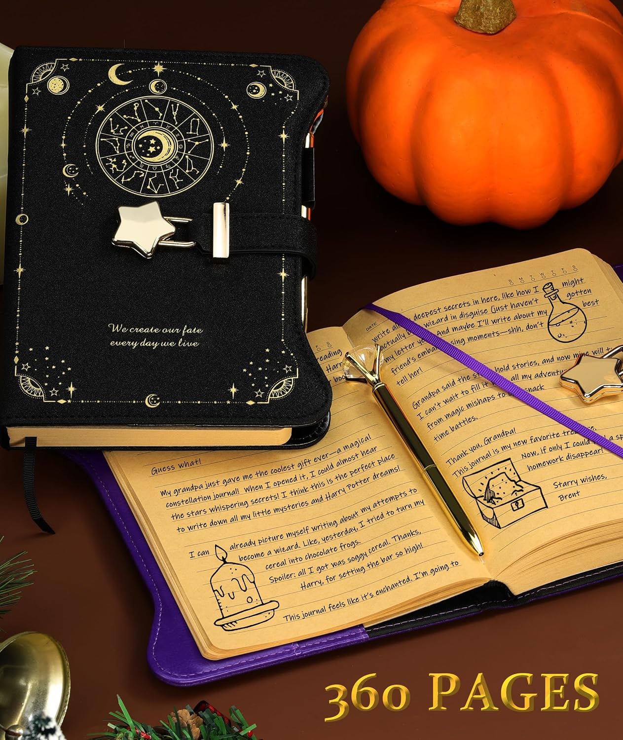 Journal / Diario Con Candado y Llaves 360 Páginas Kraft